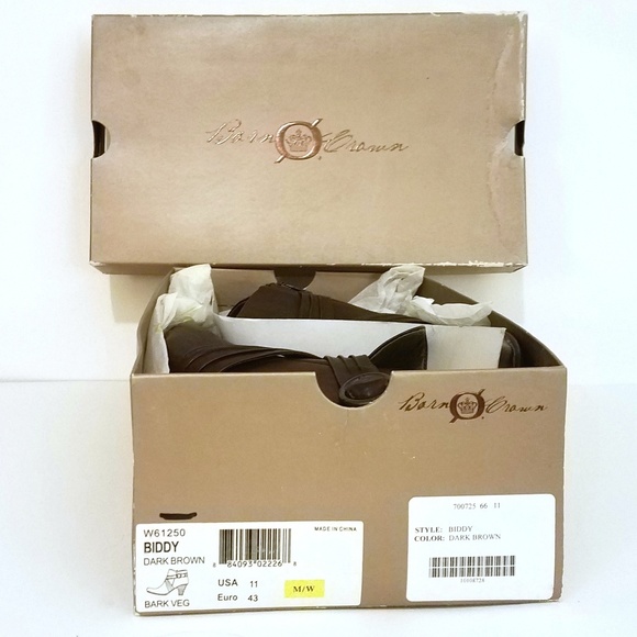 BORN Leather Brown Ankle Booties Womens Size 11 - Picture 4 of 8